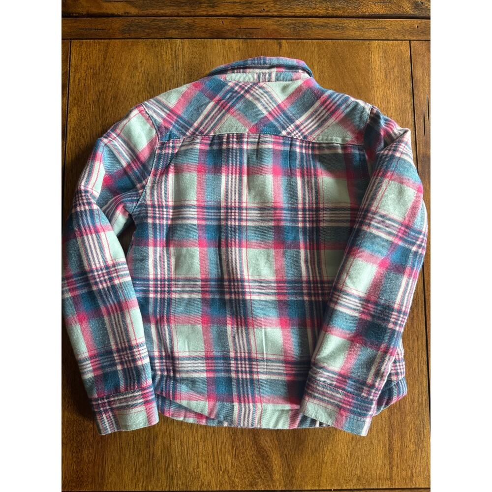 NWT Eddie Bauer Girls Plaid Sherpa Lined Shirt Jacket Size 6/7 - Picture 2 of 9